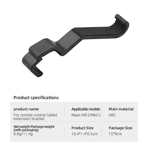 Forlengelsesbrakett for fjernkontrolltablett for Air 2/Mini 2, stativ for mini-tablett