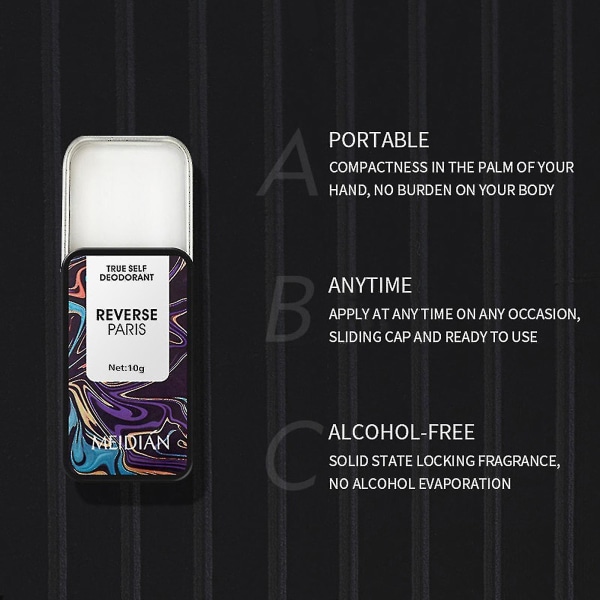 Beste rabatt50% Bigsale-3stk True Self Deodorant Solid Parfyme Sett Langvarig luktfjerner for menn &amp; Kvinner