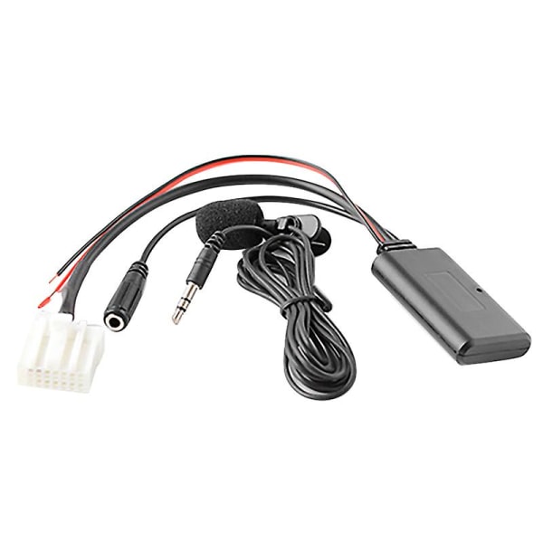 Bil Bluetooth 5.0 Aux-kabel Mikrofon Handsfree Mobiltelefon Gratis samtalsadapter för Mazda 2 3 5