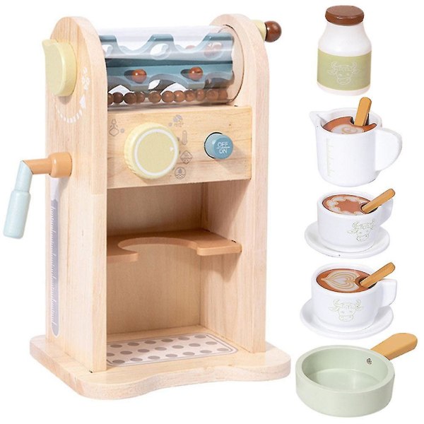 2024 Nyttårsaften Hot Items 1 Sett Tre Kaffe Maskin Playset Rollespill Kjøkken Kaffe Maskin Playset Leker