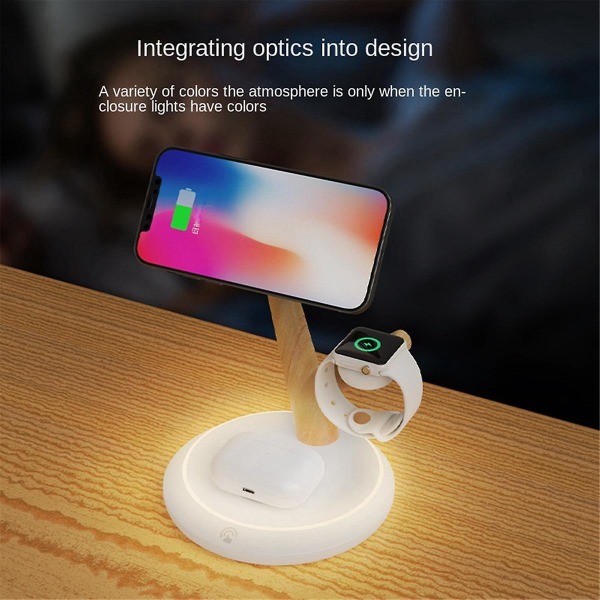 Magnetic Wireless Charger 3 in 1 Stand for /15 Wireless Charging Station for Watch S1-S7/ -A