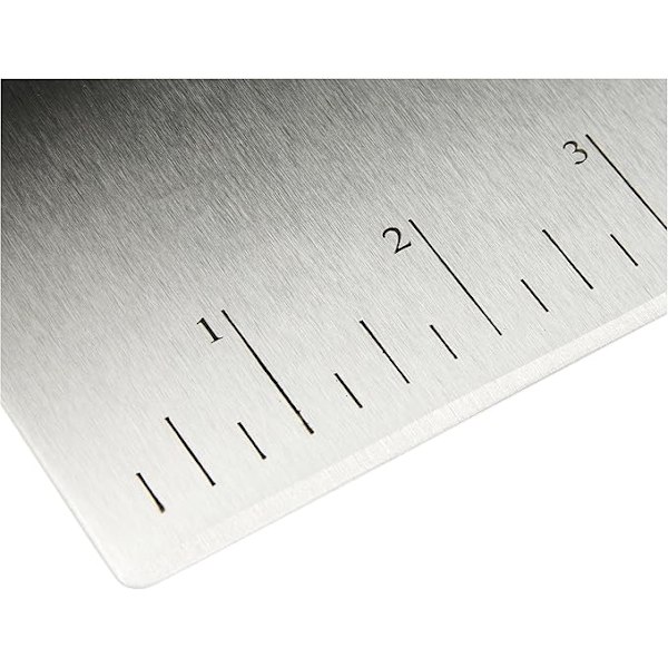 Multifunktionell skrapa i rostfritt stål, 15 cm, Svart, Silver