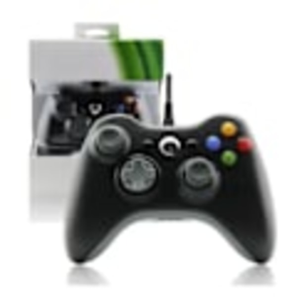 Kablet spilcontroller til Xbox 360 Universal Vibration Kablet Joystick Spilcontroller til Android og PC Sort