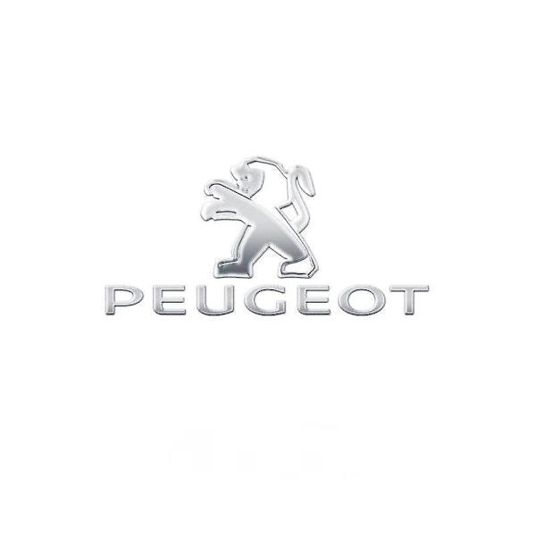 TWYGV Car metal car stickers creative car logo decorative stickers-Peugeot upper and lower standard metal stickers/5 pieces