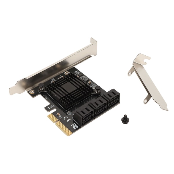 PCI E till SATA 3.0 expansionskort 6.0Gbps 6 SATA3.0-gränssnitt 4X 8X 16X Bra kompatibilitet PCI E till SATA 3.0 Adapter-YM