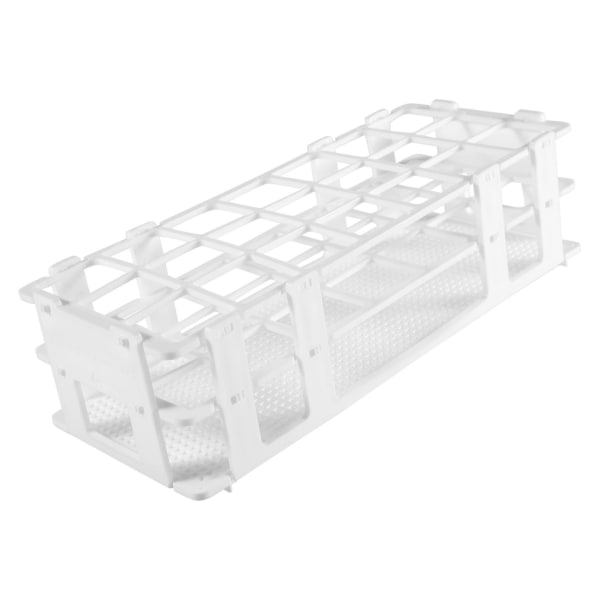 Plastic Test Tube Rack For 30mm Tube, 21 , White,detachable (21 Hole)