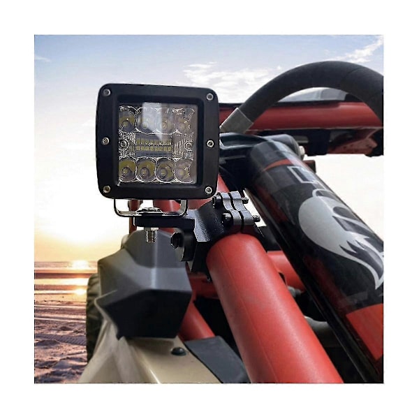 Utv Led Whip Light Beslag Cb Antennebeslag Til 1,5 Tommer-2 Tommer Atv Rullebur Bur Tilbehør, 2stk B