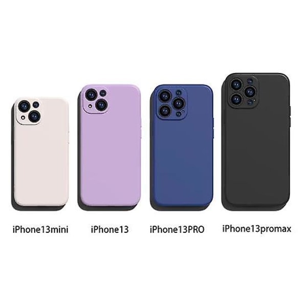 2 delar grönt flytande case kompatibelt med iPhone 13 6,1 tum, individuellt skydd för varje lins Förtjockat premium case för iPhone
