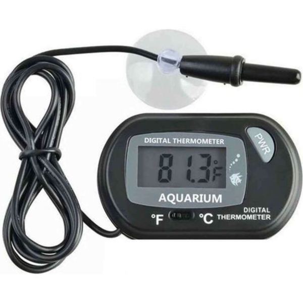 LCD Akvarietermometer Sugkopp Immersion Probe