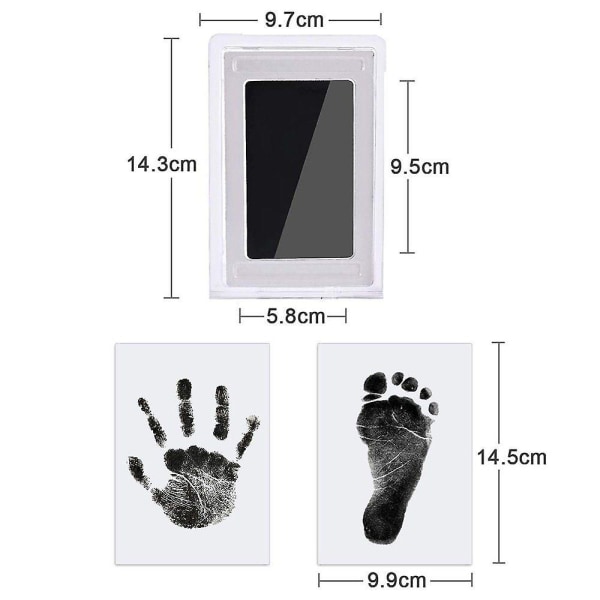 Baby Imprint Set, Baby Handprint And Footprint Ink Pad 3 Pcs