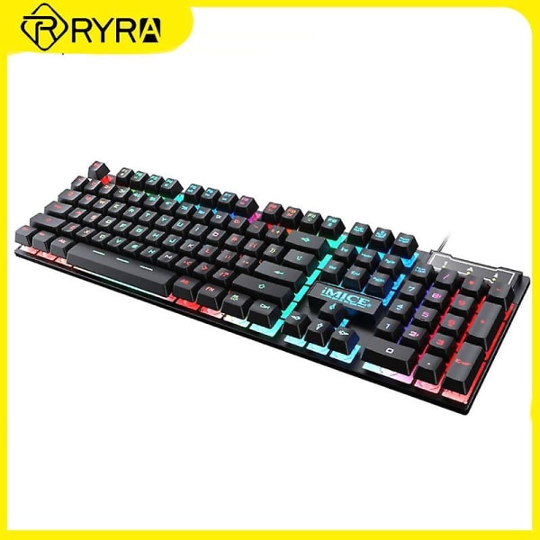 Ryra 104 Keys Gamer Keyboard Usb kablet tastatur og mus sett Usb kablet tastatur og