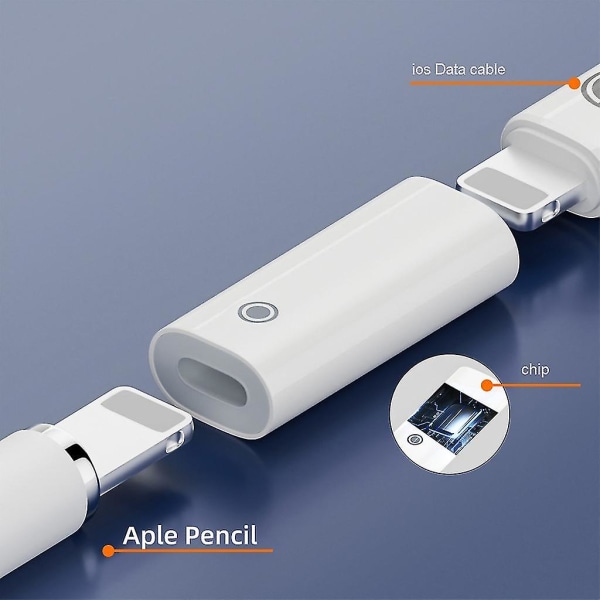 Til Apple Pencil 1st, Ipad Pro 1 Pakke Oplader Adapter Til Ipad Pencil Oplader