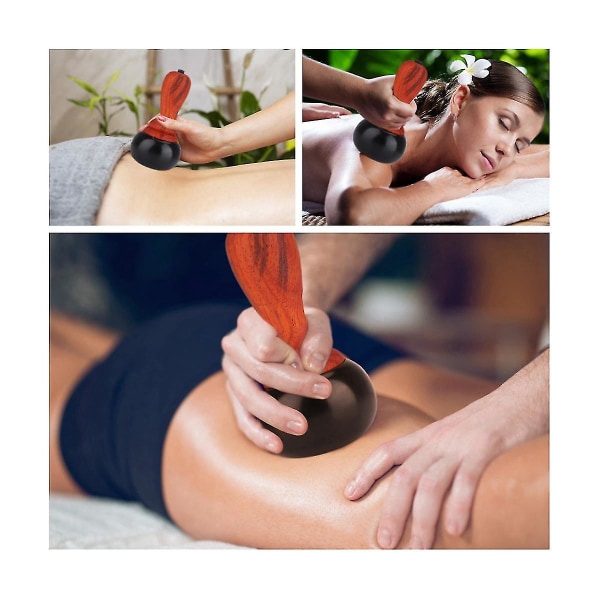 Hot Stone Til Massage Elektrisk Ryg Massager Med Temperaturkontrol, Gua Sha Massager Til Body Face Scraping-eu Plug