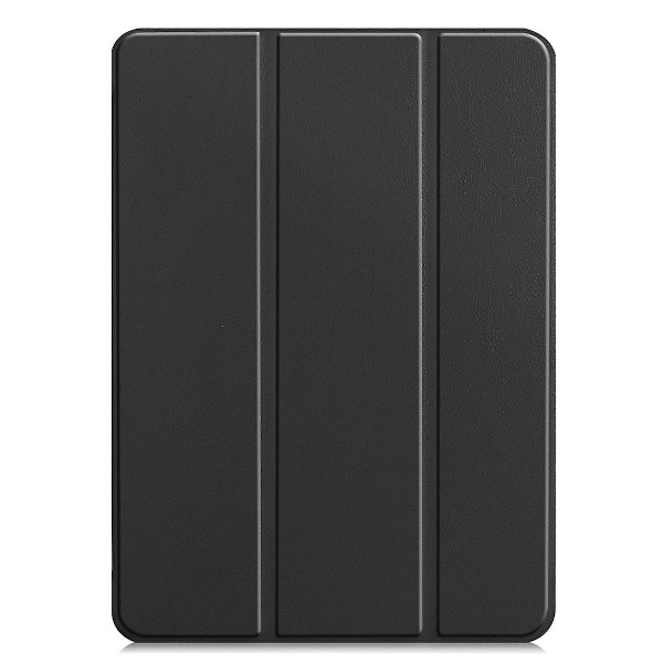 Til iPad Pro 12,9 tommer Cover 2021 5. generation, tyndt og letvægts tri-fold stand cover [Auto Sleep/Wake] iPad Pro 12,9 2021 blødt TPU bagcover-sort