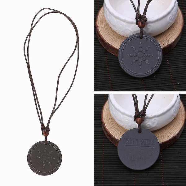 Lava Stone Male Jewelry Energy Power Pendant For Quantum Scalar Necklace For Bal