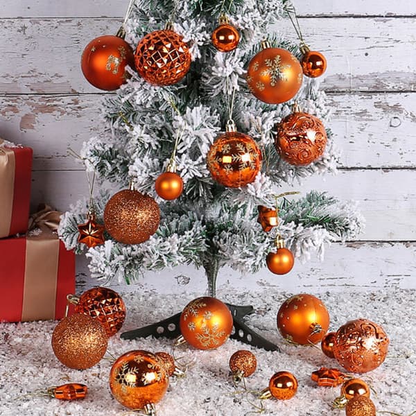 Knusesikre julekuler i plast til tre- og bordpynt