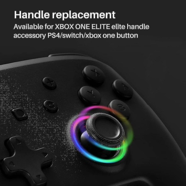 6 i 1 Byt tumspakshandtag ersättningsdelar till Xbox One Elite-kontroller - svart