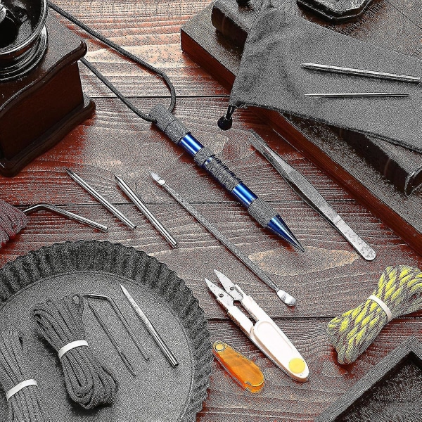 Knytterverktøy, Fid Paracord Fid-sett i rustfritt stål Paracord Lacin-nåler og glatteverktøy for