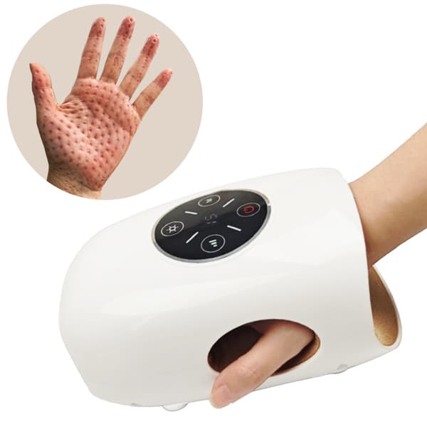 Elektrisk Håndmassager Luftkompression Multi-tilstande Håndflade Finger Akupressur Smertelindring Massager Kontorbrug