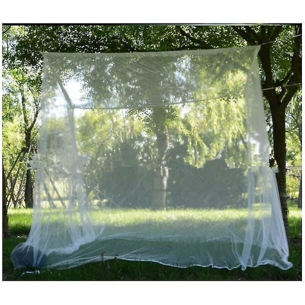Ulkona käytettävä hyttysverkko XXL puutarhahyttysverkko, parivuoteinen hyttysverkko, neliönmuotoinen siirrettävä sisätilojen hyttysverkko parvekkeille, pergoloille, uima-altaille, Pat
