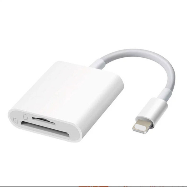 Lightning til SD-kortleser iPhone Hvit - Lightning til SD-kortleser