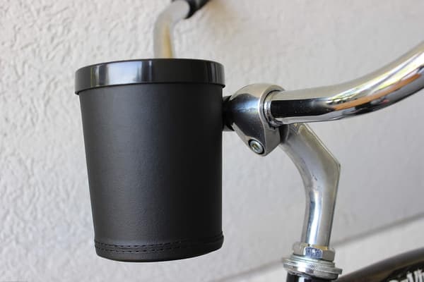 Den helt sorte cykelkopholder til strandcruiser-cykel, styr, sort
