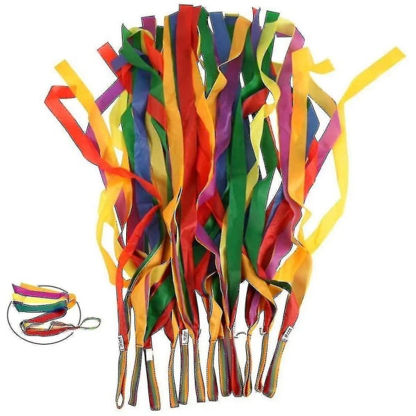Rainbow Dance Ribbons, 12 stk Rhythm Ribbon Streamers