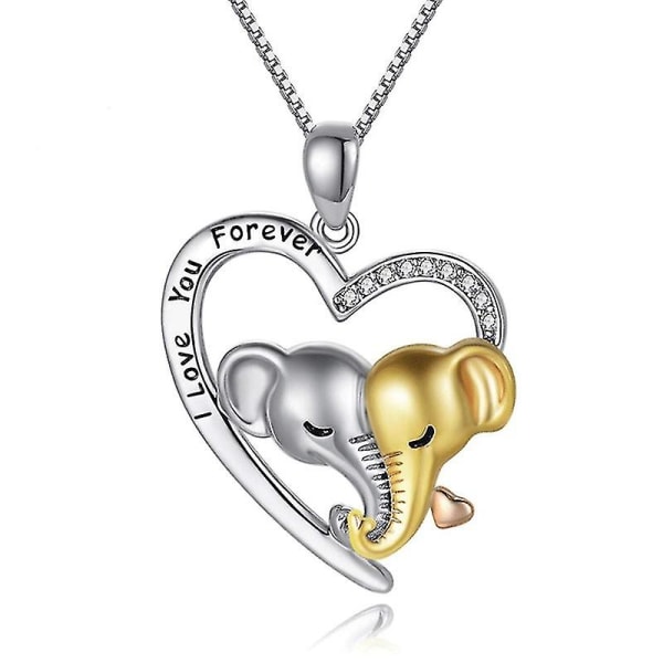 Mother Dotter Heart Pendant I Love You Forever Morsdagspresenter för kvinnor