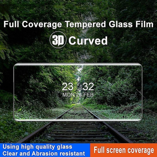 För Motorola Edge 40 Neo 5g härdat glasfilm klar 3d böjd skärmskydd med full täckning-yujia