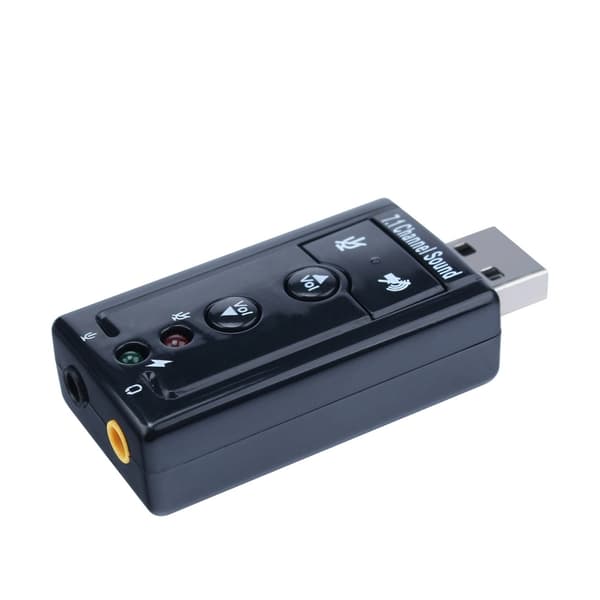 USB 7.1 Eksternt Lydkort - Virtuel Lydadapter