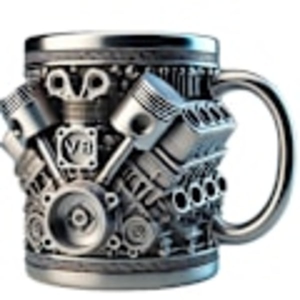 Personlig rustfri stål krus, V8/V6 motor design rustfri stål krus V8