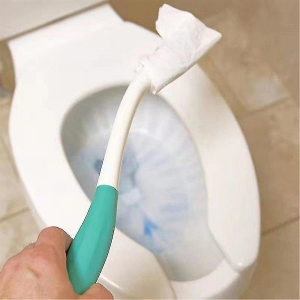 Toilet Self Wipe Aid Long Handled Wiper Easy Reach Tissue Grip Helper For Elder, Pregnant