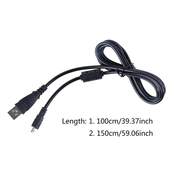 Digitalkamera USB Data Synkroniseringskabel 8-pinners Laderledning 1/1,5M Lengde Ladekabel Bilder Synkronisering Overføringskabel