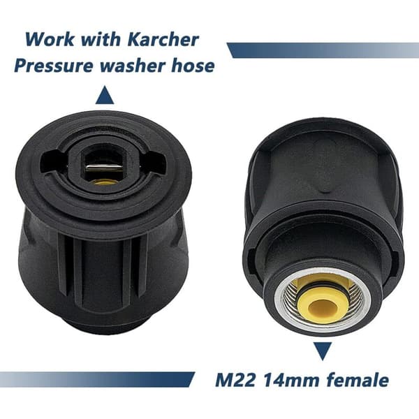 Karcher Adapter M22 14mm Hona, Snabbkoppling Högtryckstvättkoppling 1PC
