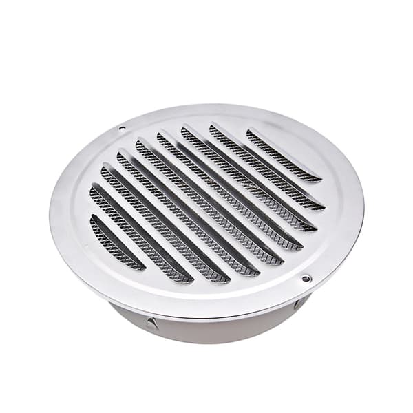 Ventilationsrist 120mm rund ventilationsrist i rustfrit stål