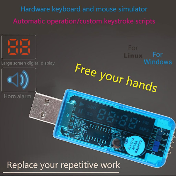 Usb Pure Fysisk Hardware Auto Cyklus Tilfældig Knap 31 Nøgle-værdier Emulator