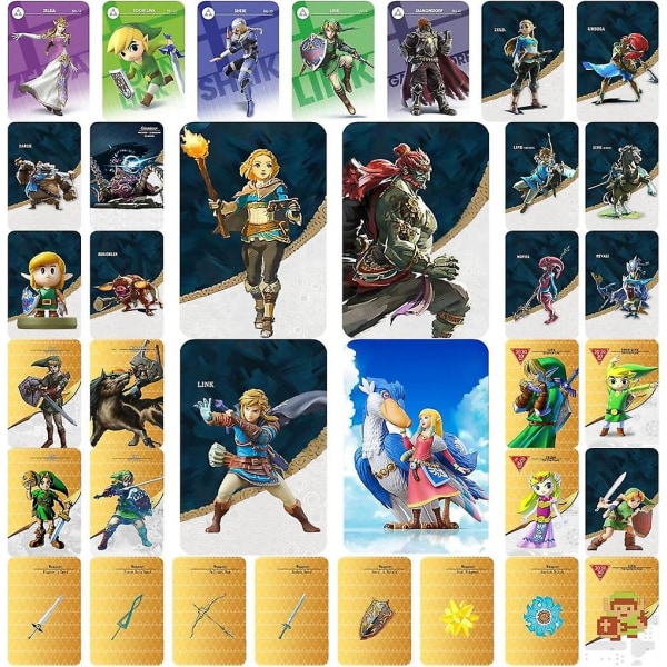 35 stk Nfc minikort kompatible med Tears Of the Kingdom og Breath Of The Wild-med Iron Boxcc