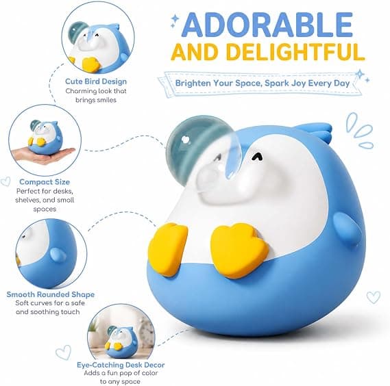 1 x Boblepingvin Squishy Figur Blød Krops Borddekoration