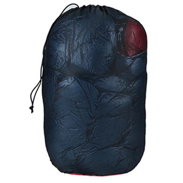 Letvægts nylon sammenfoldelig sovepose, Compression Mesh udendørs sovepose, opbevaringspose med snøre