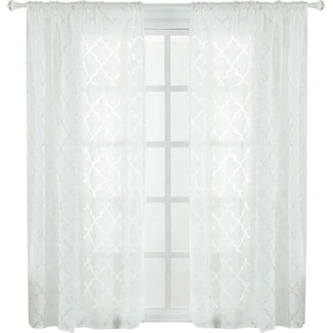 100x250cm Polyestergardin med vakkert moderne mønster - Mørklegging for soverom eller stue (blå)