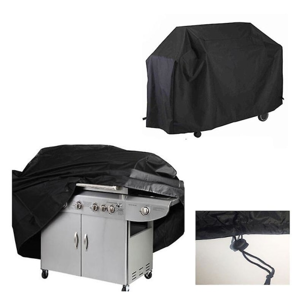 Barbecue-peite, kaasugrillin peite, kestävä 210d Oxford-pressu tarpaulin Bbq-suojapäällinen, sopii Weberille, Brinkmannille, Char Broilille jne., UV-, vesi- ja repäisykestävä