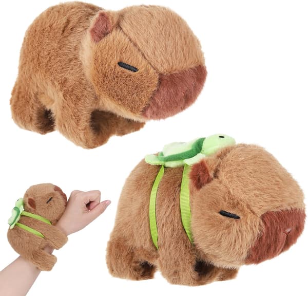 2 st. Capybara Slap-armband, söt Capybara plysch handledsleksak