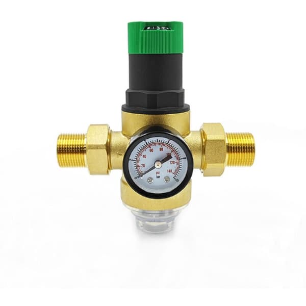 3/4\" Vattentrycksregulator med mätare och filter för bevattning