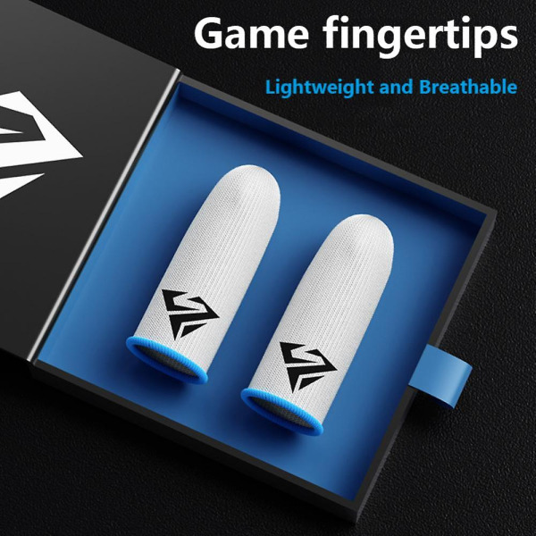 Svettsäkra tumhandskar 2 par med box Gaming Finger Sleeve Anti-slip för Pubg Fingertop Cover