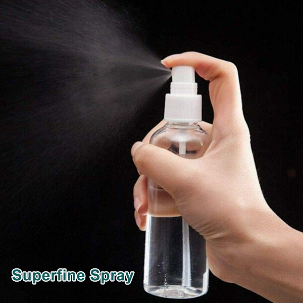 Transparent Sprayflaska - Bärbart Reseflaskset Parfymspray - 4*50 ml Sprayflaskor + 4*100 ml Sprayflaskor + 2*Trattar + 1*Etikett