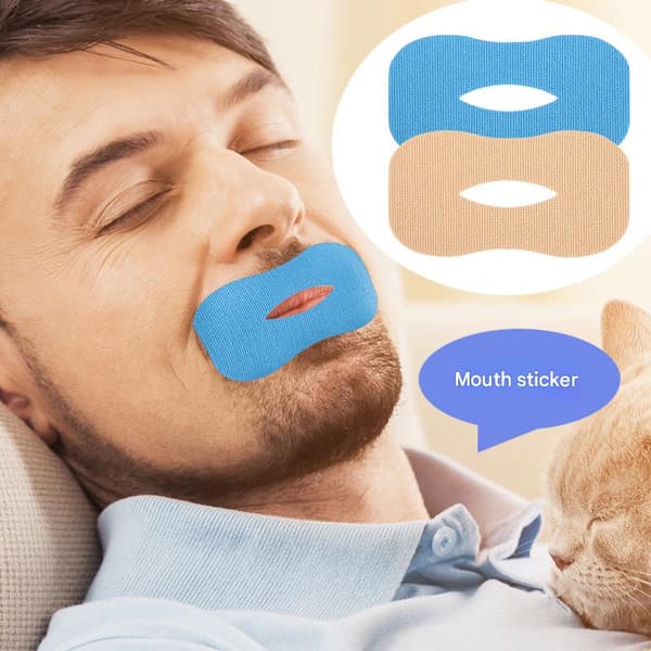 30 stk. anti-snorke munnplaster for soving, reduserer munnpusting, lindrer snorking og forbedrer søvn