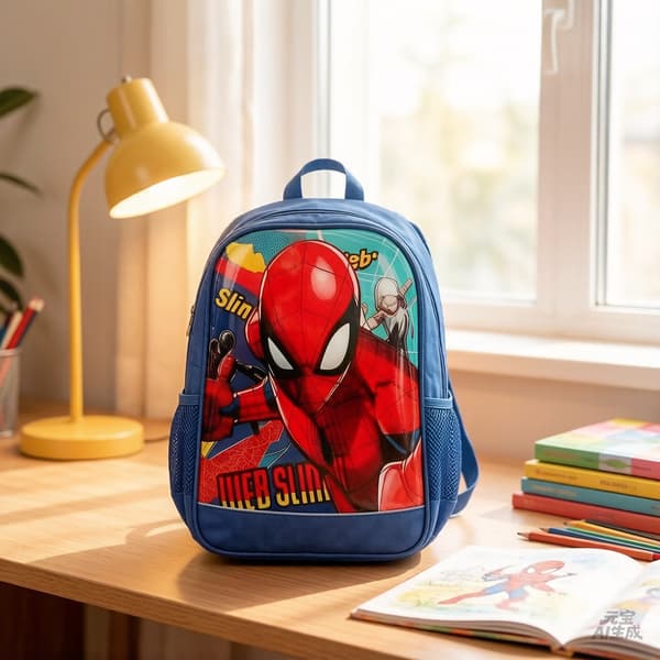Spider-Man Minirygsæk til små drenge, 12 tommer (rød og blå)