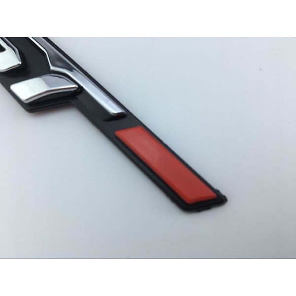 SSRGV 1 stk. GT Sølv Sort Rød Metal Badge til Peugeot 2008 3008 208 308 5008 508 108 RCZ