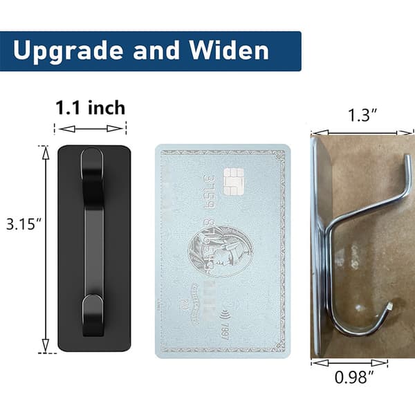 Liimattavat seinäkoukut 4 kpl - Ei porausta, vedenpitävä ja ruostumaton pyyhe-/liinateline, hopea
