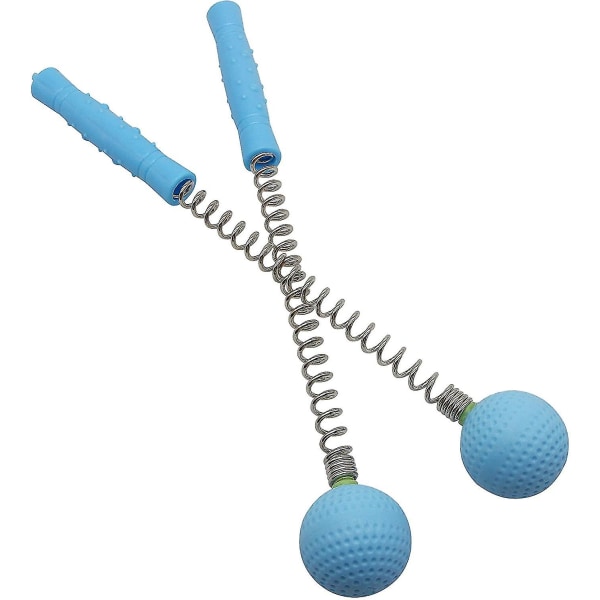 2 pakker massageboldhammer - manuel golfmassageapparat til ryg (blå)